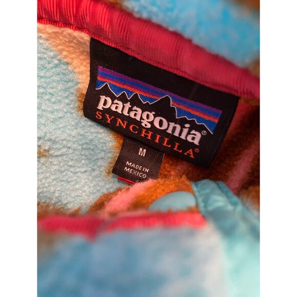Patagonia Dancing Feather Printed Synchilla Fleece Pullover - Picture 8 of 8